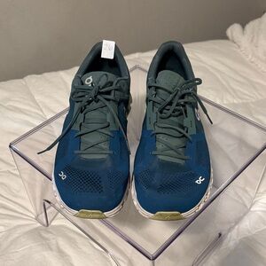 On Running Men's Teal and Olive Athletic Shoes